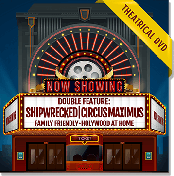 Theatrical Double Feature DVD Artwork for 'Shipwrecked' and 'Circus Maximus'